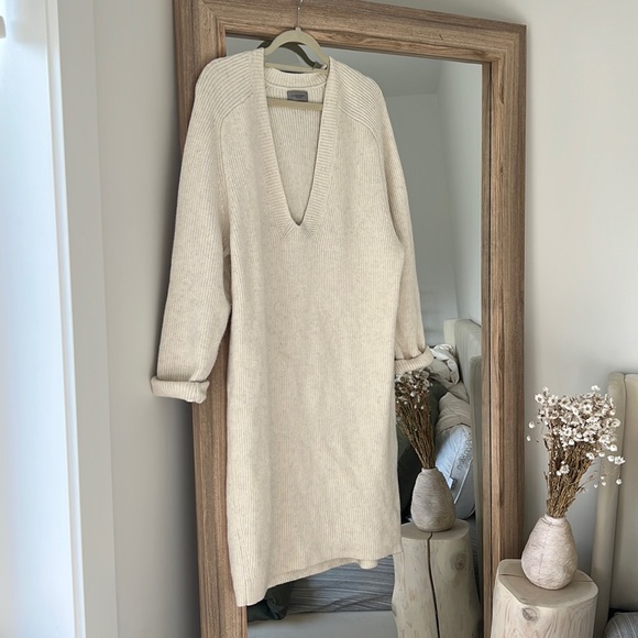 Hunkydory Stockholm Knit Cream/Grey Dress - Picture 1 of 6